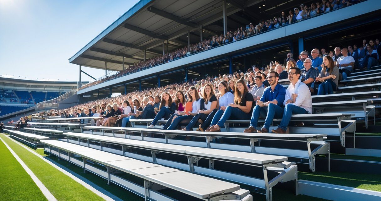 Giv publikum de bedste pladser med fleksible tribuner